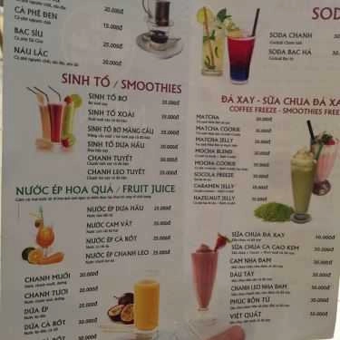 Thực đơn- Củ Cải Coffee