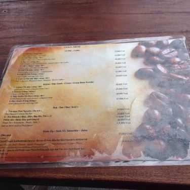 Thực đơn- Culi's Cà Phê - Lạc Long Quân