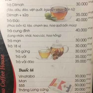Thực đơn- D'ciao Coffee