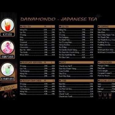 Thực đơn- Cafe Daiyamondo - Trà Sữa Trân Châu