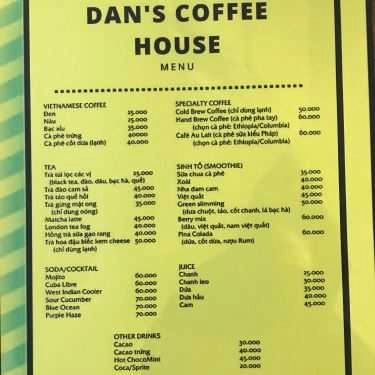 Tổng hợp- Dan's Coffee House