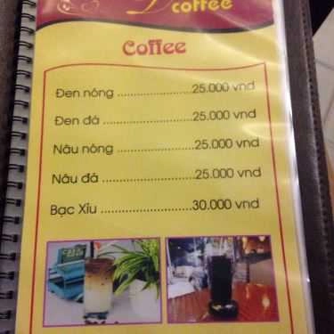 Thực đơn- Darling Cafe - Tô Hiệu