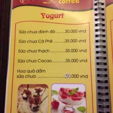 Thực đơn- Darling Cafe - Tô Hiệu