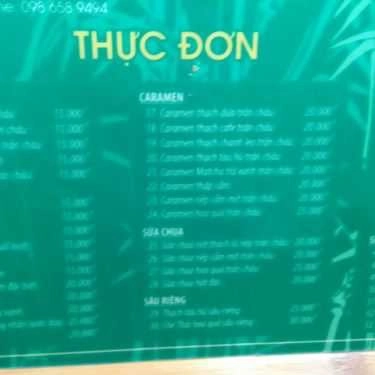 Thực đơn- Ăn vặt Đậu Đậu Chè - Chè & Đồ Uống Các Loại
