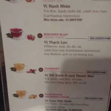 Thực đơn- DC Coffee