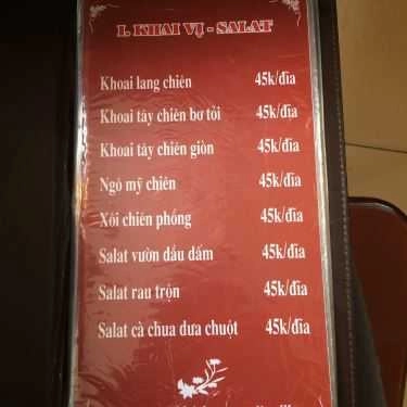 Thực đơn- Quán Nhậu Vua Thỏ Mẹt - Thịt Thỏ, Gà Đồi, Cá Sông & Ba Ba