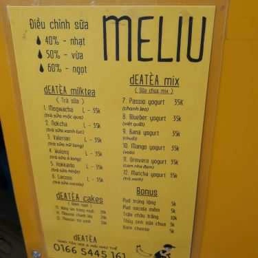 Thực đơn- Cafe Deatea - Trà Sữa & Bánh Ngọt