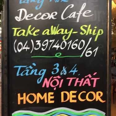 Thực đơn- Decor Cafe