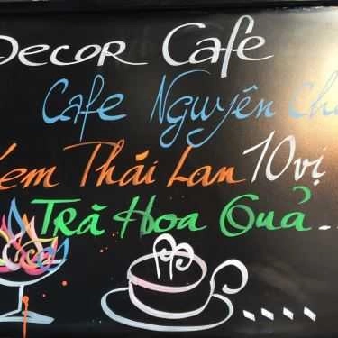 Thực đơn- Decor Cafe