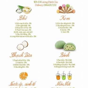 Thực đơn- Ăn vặt Dessert Dì Tui - Tráng Miệng 3 Miền