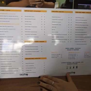 Thực đơn- Dezato - Japanese Desert, Cafe & Tea - Coming Soon