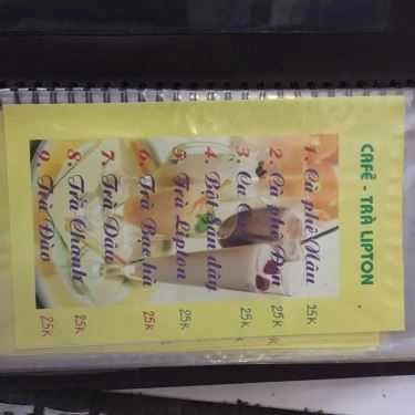 Thực đơn- Điểm Hẹn Cafe - Nguyễn Trãi