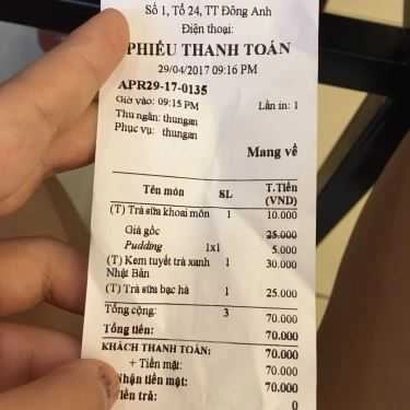 Thực đơn- Cafe Dimo - Tea & Fastfood