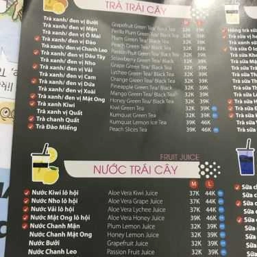 Thực đơn- Cafe Ding Tea - Cao Lỗ