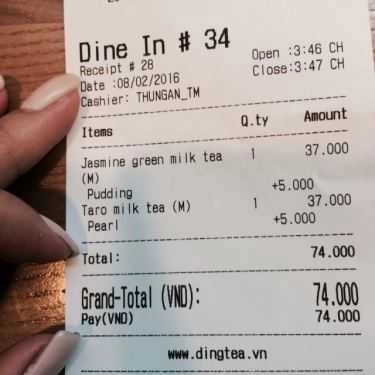 Tổng hợp- Cafe Ding Tea - Tân Mai
