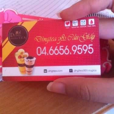 Tổng hợp- Cafe Ding Tea - Cầu Giấy