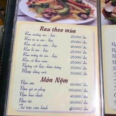Thực đơn- Quán Nhậu Định Nguyệt - Bia Hơi & Các Món Nhậu