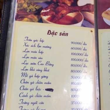 Thực đơn- Quán Nhậu Định Nguyệt - Bia Hơi & Các Món Nhậu