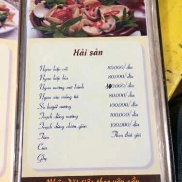 Thực đơn- Quán Nhậu Định Nguyệt - Bia Hơi & Các Món Nhậu