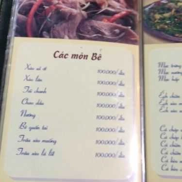 Thực đơn- Quán Nhậu Định Nguyệt - Bia Hơi & Các Món Nhậu