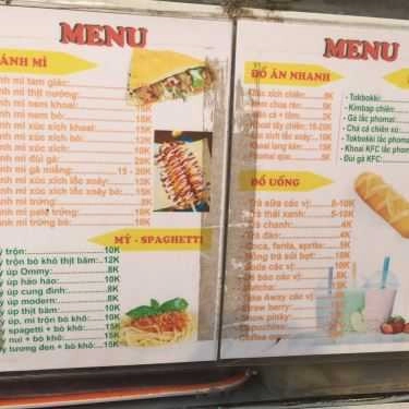 Thực đơn- Ăn vặt Đồ Ăn Nhanh - Vọng Hà