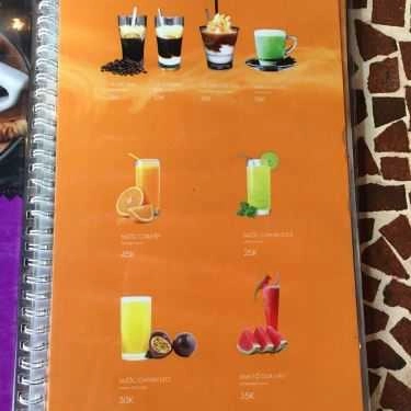 Thực đơn- Dubai - Shisha & Cafe - Đường 19-5
