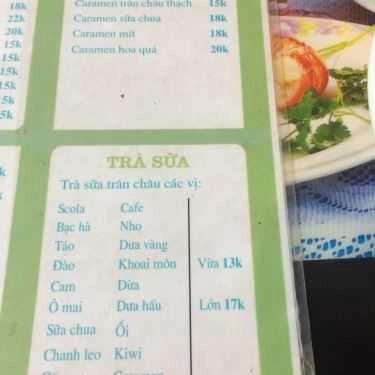 Thực đơn- Ăn vặt Đức - Trà Sữa & Sữa Chua Trái Cây