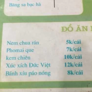 Thực đơn- Ăn vặt Đức - Trà Sữa & Sữa Chua Trái Cây