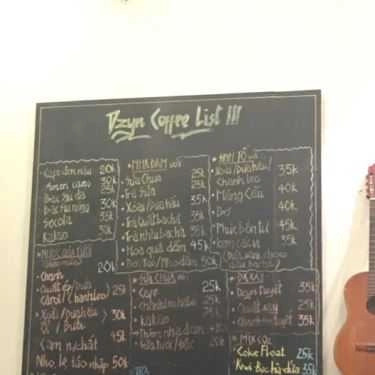 Thực đơn- Dzyn Cafe