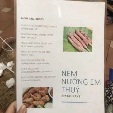 Thực đơn- Ăn vặt Em Thúy - Nem Chua Nướng