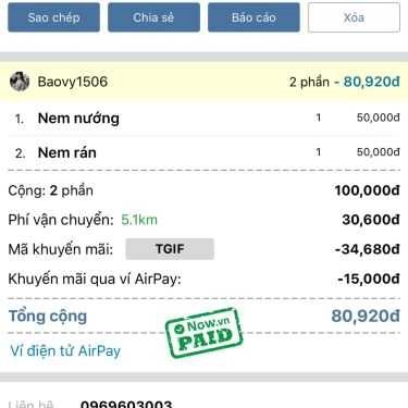 Thực đơn- Ăn vặt Em Thúy - Nem Chua Nướng