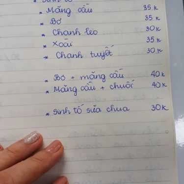 Thực đơn- Cafe Eros' Drink