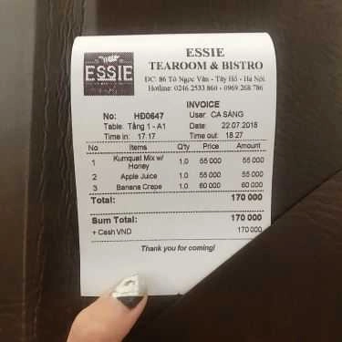 Tổng hợp- Cafe Essie - Tea Room & Bistro