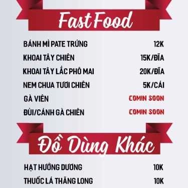 Thực đơn- Ez Life Cafe