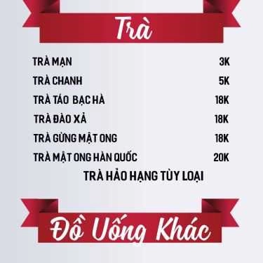 Thực đơn- Ez Life Cafe