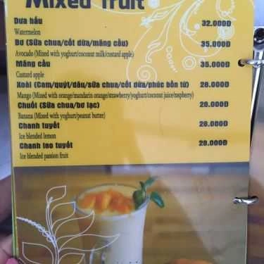 Thực đơn- Family Cafe - Lạc Long Quân