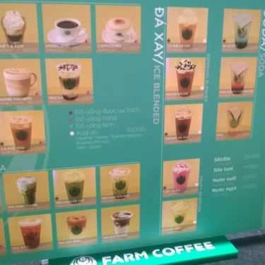 Thực đơn- Farm Coffee - AEON Mall Long Biên