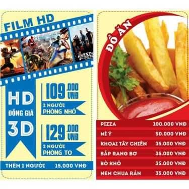 Thực đơn- Film 3D Box Cafe - Thụy Khuê