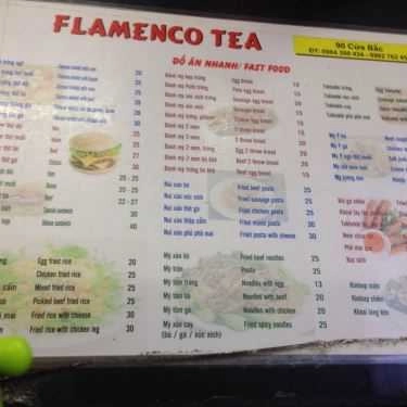 Thực đơn- Cafe Flamenco Tea