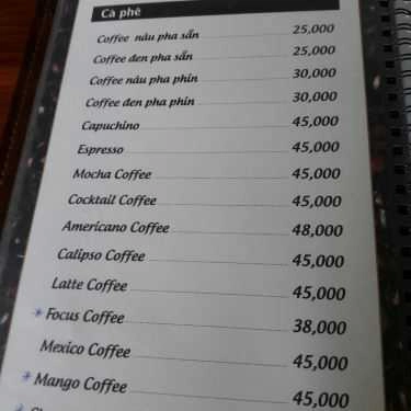 Thực đơn- FOCUS Restaurant & Coffee