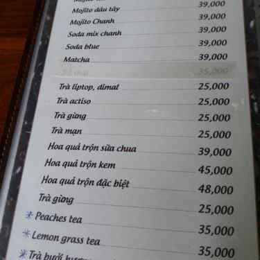 Thực đơn- FOCUS Restaurant & Coffee
