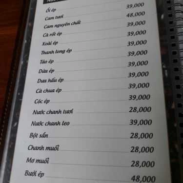 Thực đơn- FOCUS Restaurant & Coffee