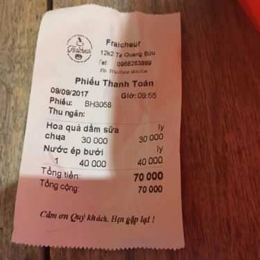 Tổng hợp- Cafe Fraicheur - Nước Ép Cold Pressed Nguyên Chất