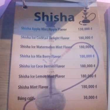 Thực đơn- Fresh Element - Coffee & Shisha