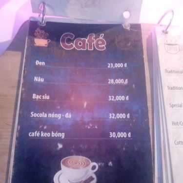 Thực đơn- Fresh Element - Coffee & Shisha