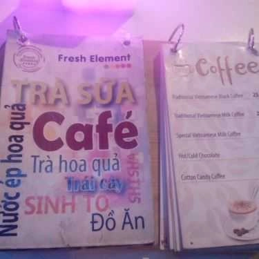 Thực đơn- Fresh Element - Coffee & Shisha