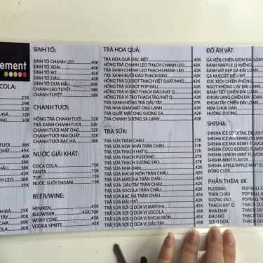 Thực đơn- Fresh Element - Coffee & Shisha
