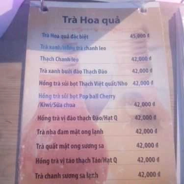 Thực đơn- Fresh Element - Coffee & Shisha