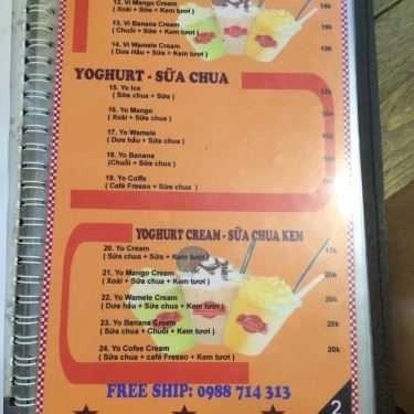 Thực đơn- FressO Coffee - Học Viện Tài Chính