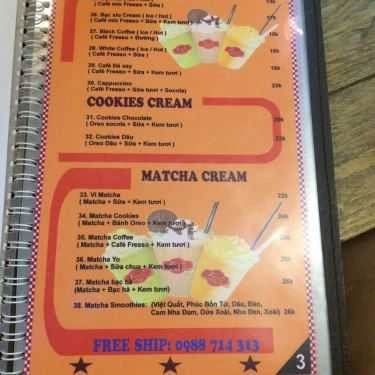 Thực đơn- FressO Coffee - Học Viện Tài Chính